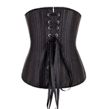 Plus Size Corset Waist Cincher Steel Boned Underbust Bustier Lace Up Corsets Plus Size Sexy Lingerie Body Shaper Slimming Belt