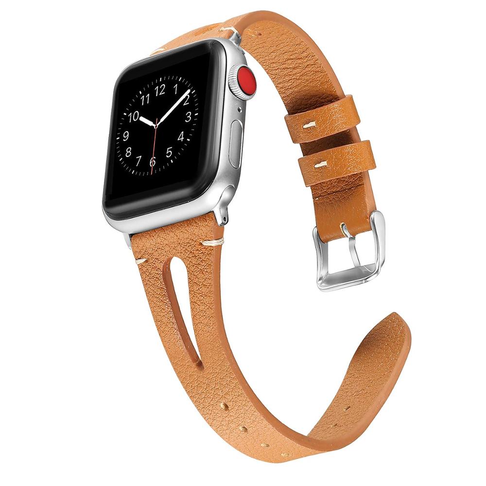 Leather band For Apple Watch Strap 42mm 38mm correa iWatch 5 4 band 44mm 40mm Bracelet Apple watch 3 2 1 Sport strap Accessories
