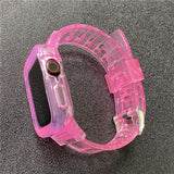 Silicone Sports Strap for Apple Watch Band Series 6 5 4 SE 40mm 44mm Transparent Bracelet for iWatch Bnads 3 38mm 42mm Watchband