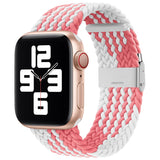 Adjustable Braided For Apple Watch iWatch Bands Series 40mm 44mm 38 40 6/SE/5/4/3 Solo Loop Stretchable Elastics Sport Wristband