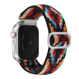 Nylon watch strap for Apple watch band 44mm 40mm 38mm 42mm adjustable nylon elastic strap For iwatch series 3 4 5 6 SE Bracelet