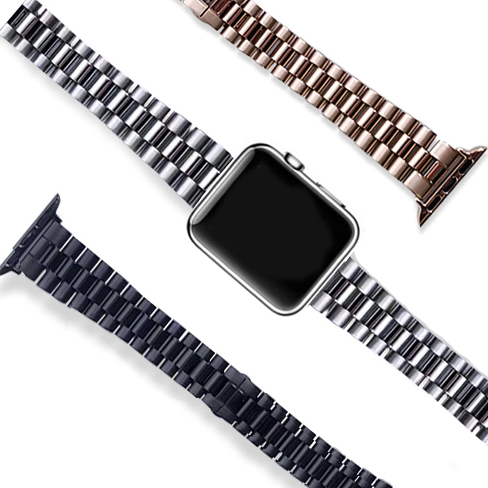 New Stainless Steel Strap for Apple Watch 6 se Band 40mm 44mm Women&#39;s Slim Bracelet for iWatch Series 5 4 3 38mm 42mm Wristbands