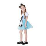 Cute Girls Alice In Wonderland Maid Costume Halloween Carnival Kids Princess Cosplay