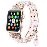 Crystal Diamond Watch Starp For Apple Watch band 38/42mm Bracelet Band For iwatch series 3 2 1 loop Luxury Wristband Accessories