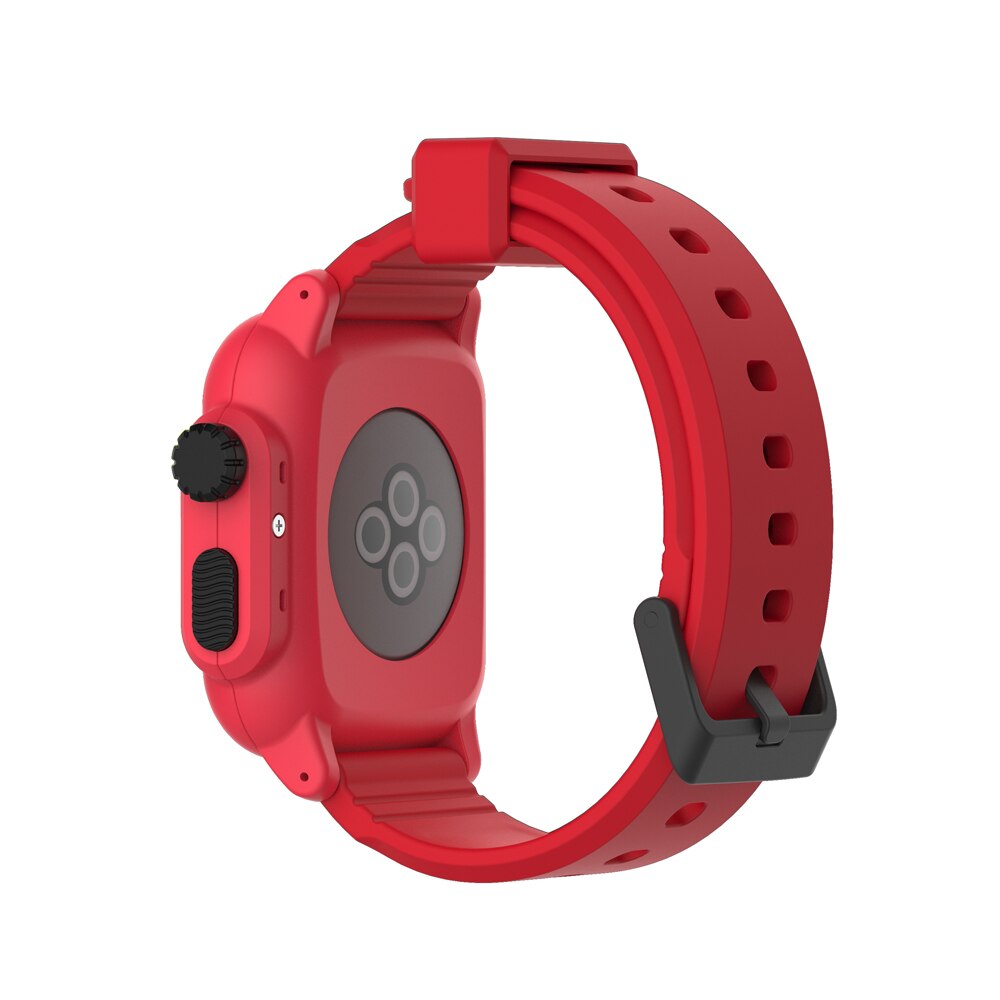 Waterproof Shock Proof Impact Resistant case for Apple Watch series 3 2 Soft Silicone band for iwatch band 42mm accessories