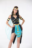 5 Pcs Deluxe Sexy Ancient Egyptian Costumes Pharaoh Empress Cleopatra Queen Halloween Cosplay Clothing for Girl's Fancy Dress