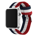 Nylon strap for Apple watch band 44mm 40mm iWatch band 42mm 38mm Stripe belt watchband bracelet apple watch series 3 4 5 se 6