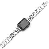 Cuban Link band for Apple watch strap 38mm 42mm iWatch series 3 2 Stainless steel metal bracelet apple watch 6 5 se 4 44mm 40mm