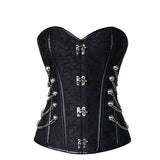 Steampunk Corset Waist Control Sexy Corsets and Bustie Steel Bone Corset Top Overbust Gothic Bustier Corselet Plus Size S-6XL