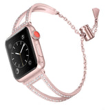 Diamond watch Bands For Apple Watch 38mm 42mm 40mm 44mm iwatch band Series 5 4 3 2 1 Stainless Steel strap Women Bracelet