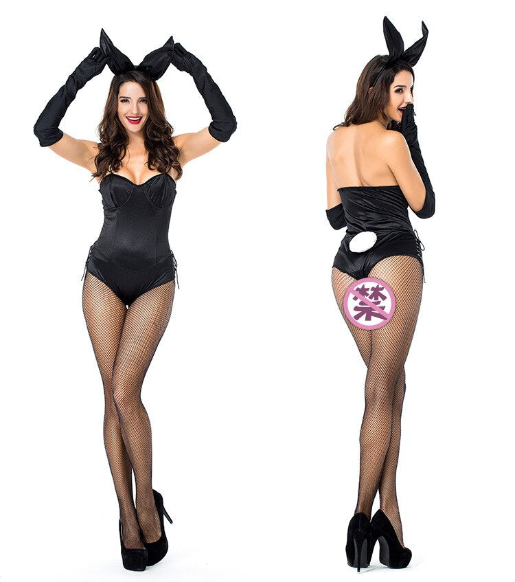 New Ladies Cospaly Costume Bunny Girl Suits Sexy Cute Party Costumes Roleplay Lingerie Bodysuit Women Clubwear