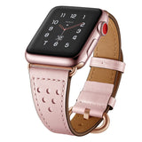 Slim Leather strap for Apple watch band 40mm 44mm 38mm 42mm Elegant Genuine Leather bracelet apple watch series 3 4 5 se 6 band