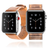 Leather Starp For Apple Watch Series 4 3 2 1 Vintage Watchband For iwatch 44mm 40mm 38mm 42mm loop Bracelet Replacement Band