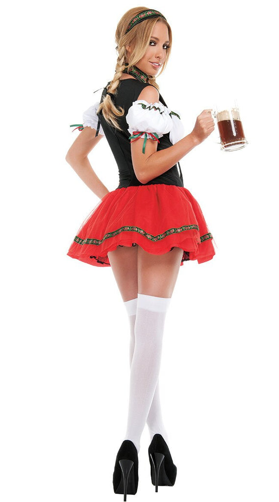 Adult Oktoberfest Costume Women Sexy Beer Maid Waitress Uniforms German Wench Dirndl Costume Cosplay Halloween Party Fancy Dress