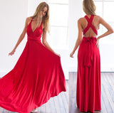 Boho Maxi Club Red Bandage Long Dress