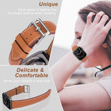 Single tour for Apple watch band 44mm 40mm 45mm 41mm 42mm 38mm 44 45 mm Genuine Leather bracelet iWatch serie 3 4 5 se 6 7 strap