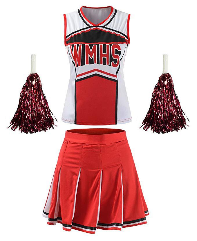 Sexy High School Girl Baseball Cheerleader Costume Sport Cheer Uniform Cheerleading Fancy Dress