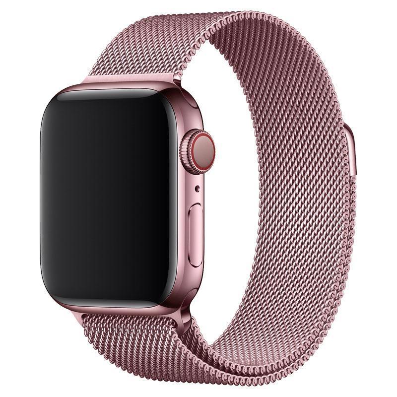 Rose Gold Milanese Apple Watch Band