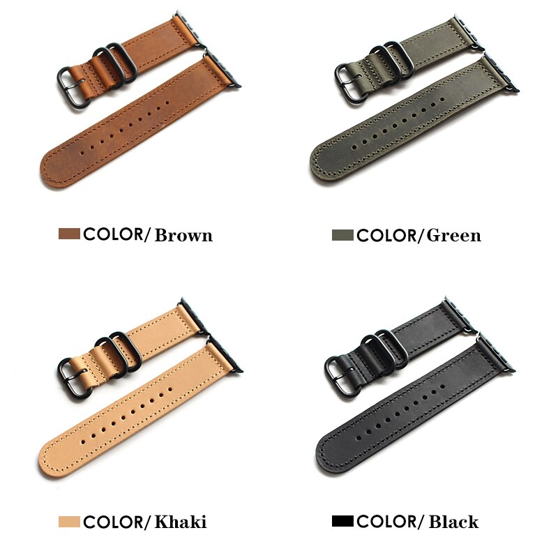 Retro Leather strap for apple watch band 44mm&amp;bracelet apple watch 40mm sport wristband for iwatch band 42mm series 4 3 2 1 38mm