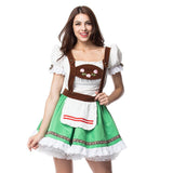 Adult Women Oktoberfest Beer Girl Maid Costume Bavarian German Wench Dirndl Fancy Dress