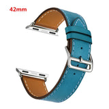 Genuine Leather watchband for iwatch apple watch band strap 38mm 42mm bracelet wrist belt wristband with Classic metal buckle