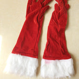 3Pcs Deluxe Red Sexy Christmas Hooded Dress Adult Santa Claus Uniform Cosplay Xmas Costumes For Women