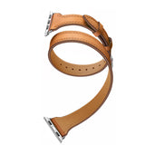 Strap For Apple Watch Band 4 5 44mm 42mm 40mm 38mm Iwatch band 5 4 3 2 1 Genuine Leather Double Tour Bracelet Accessories