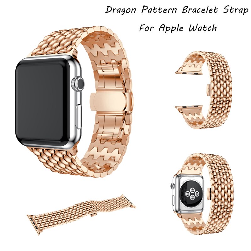 Business style Band For Apple Watch Band 44mm 40mm 42mm 38mm Stainless Steel Strap For iwatch 4 3 2 1 Bracelet Wrist Watchbands