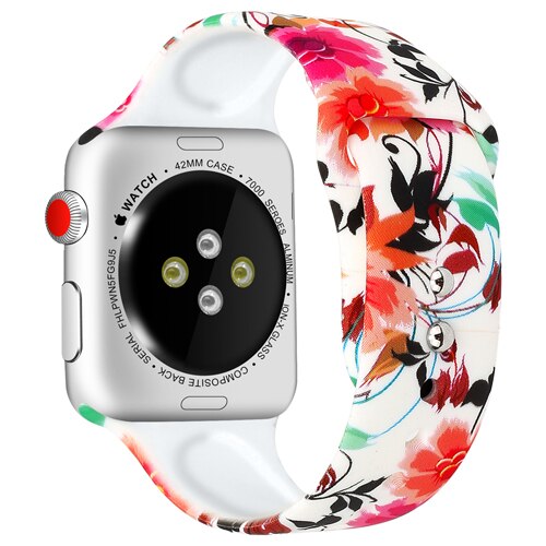 Sport Strap For Apple Watch Band Silicone Printing Bracelet