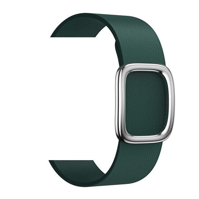 Leather loop bracelet Modern Buckle Band For Apple Watch Series 5 4 40mm/44mm bracelet strap for iWatch Series 3/2/1 38mm/42mm