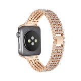 Diamond Strap For Apple Watch band 44mm 40mm 42mm 38mm Luxury watchband Stylish Crystal belt bracelet iWatch series 3 4 5 se 6