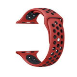 Soft Silicone Replacement Wristband for Apple Watch Series 1 2 3 4 5 Breathable hole iwatch band 44mm 40mm 42mm band 38mm strap