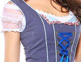 High Quality Women German Beer Girl Costume Bavarian Octoberfest Uniforms Oktoberfest Dirndl Maid Cosplay Fancy Dress