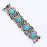 Jewelry Watch Band For Apple Watch 3 2 1 Turquoise Bohemia Style Bracelet Strap For iwatch 38mm 42mm loop Watchband accessories