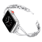 Women Watch band for Apple Watch Bands 38mm/42mm/40mm/44mm diamond Stainless Steel Strap for iwatch series 5 4 3 2 1 Bracelet