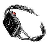 Women Watch band for Apple Watch Bands 38mm/42mm/40mm/44mm diamond Stainless Steel Strap for iwatch series 5 4 3 2 1 Bracelet