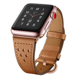 Slim Leather strap for Apple watch band 40mm 44mm 38mm 42mm Elegant Genuine Leather bracelet apple watch series 3 4 5 se 6 band