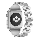 Diamond Band Strap For Apple Watch Iwatch 4 3 2 1 Band 42mm 44mm Stainless Steel Replace Strap For Band 38 40mm Woman Bracelet