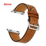 Genuine Leather watchband for iwatch apple watch band strap 38mm 42mm bracelet wrist belt wristband with Classic metal buckle