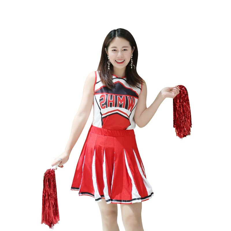 Sexy High School Girl Baseball Cheerleader Costume Sport Cheer Uniform Cheerleading Fancy Dress