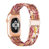 Resin Watch strap for apple watch 6 5 4 band 42mm 38mm transparent correa belt for iwatch 6 series 5 4 3/2 bracelet 44mm 40mm