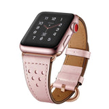 Leather loop strap For Apple Watch band38mm 40mm 42mm 44mm bracelet Genuine Leathe Strap for iWatch band Series 5/4/3/2/1