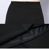 Long Pencil Black Women Korean Fashion Elegant High Wiast Bodycon Skirt