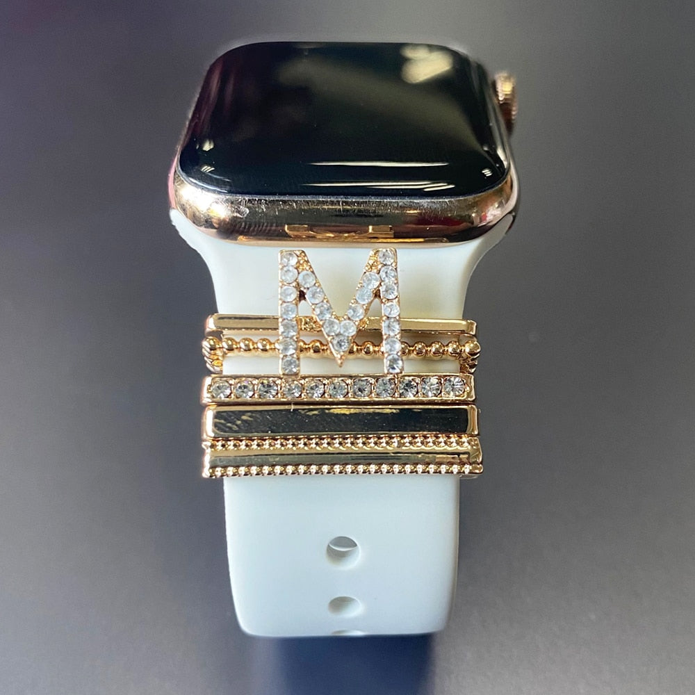 Decoration For Apple Watch Band Diamond Smart Watches Metal Strap