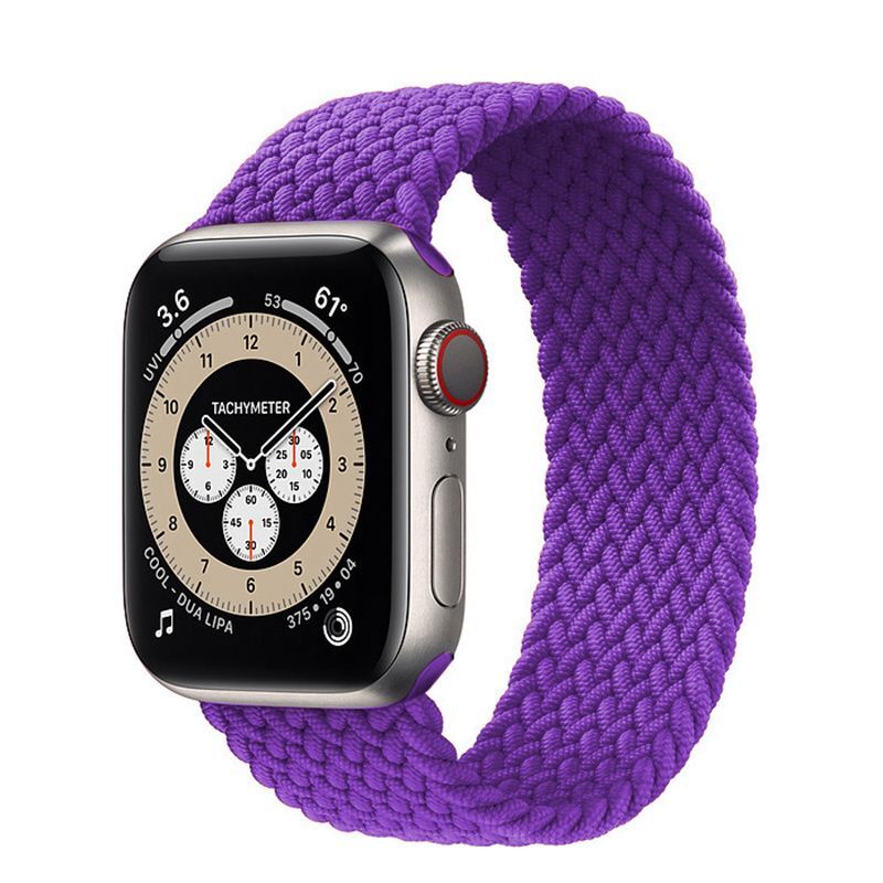 Braided Solo Loop strap For Apple watch band 44mm 40mm 38mm 42mm FABRIC Elastic belt Nylon bracelet iWatch series3 4 5 se 6 band