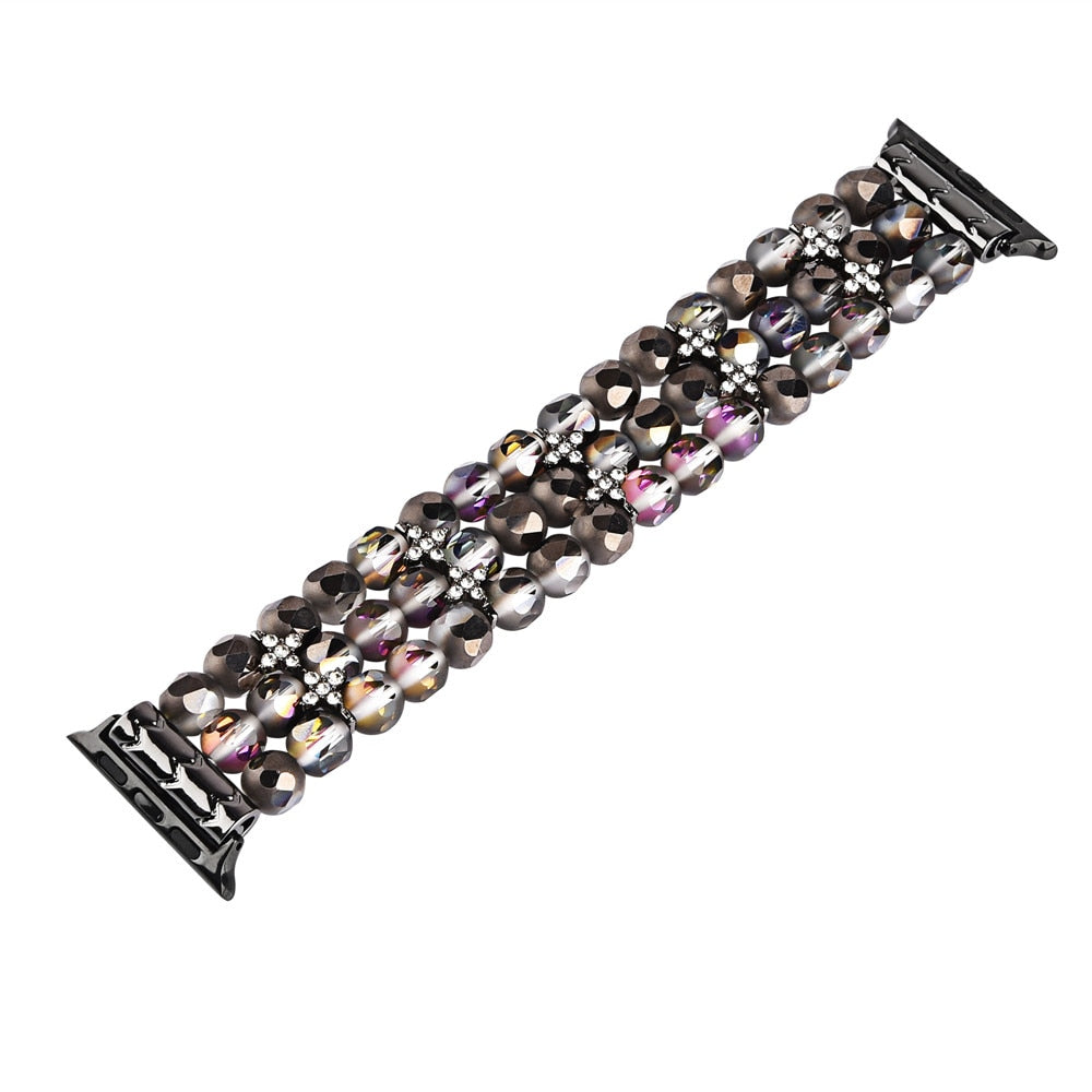 Women&#39;s Crystal Strap for Apple Watch Band 6 44mm 40mm 38mm 42mm Jewelry Metal Belt for iWatch Bands Serie 6 SE 5 4 3 Bracelet