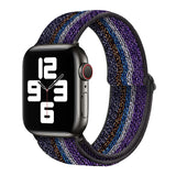 Soft and comfortable nylon Loop elastic buckle Apple watch band 38mm 42mm Series 6 SE 543 2 1 For iWatch Strap Nylon braid 44mm