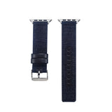 Fabric stitching Leather Bracelet For Apple Watch Band 6 SE 5 4 40/44mm Belt Strap For iWatch Bands Series 6 3 38/42mm Watchband