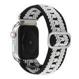 Nylon watch strap for Apple watch band 44mm 40mm 38mm 42mm adjustable nylon elastic strap For iwatch series 3 4 5 6 SE Bracelet