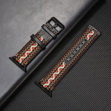 New Leather Strap for Apple Watch 5 4 band 42mm 38mm 40mm 44m Nylon Strap for iWatch Series 1 2 3 4 5 Bands Sport loop 44mm 42mm